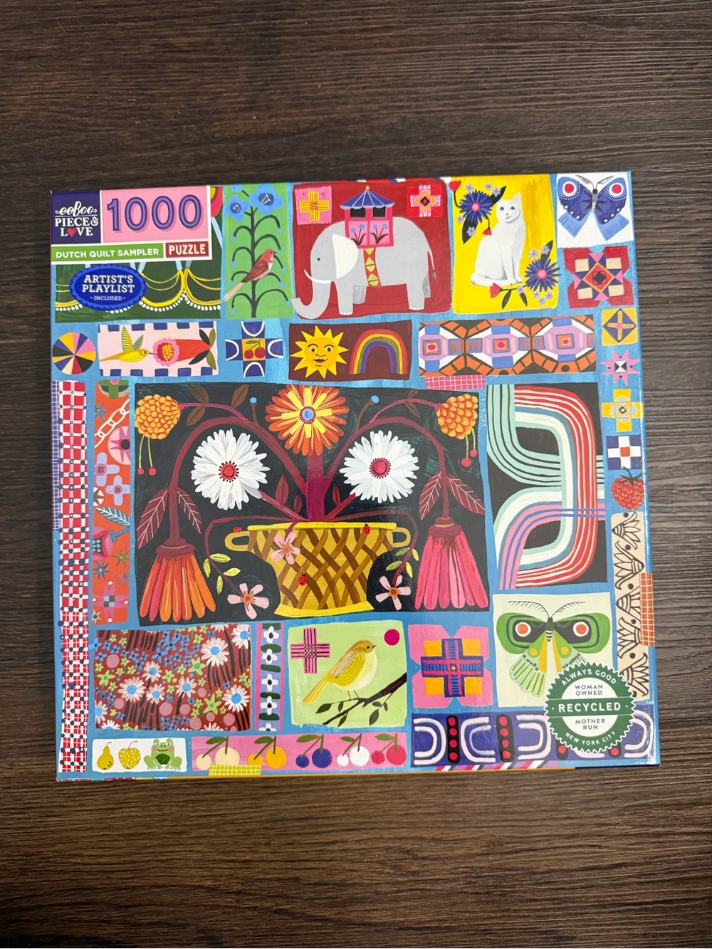 Eeboo Puzzle Dutch Quilt Sampler